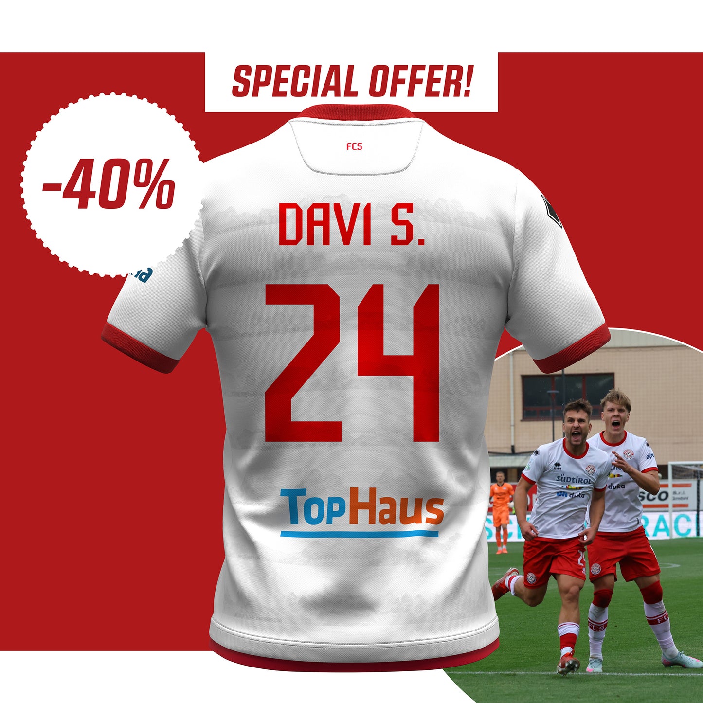 MAN OF THE MATCH - Davi S. signed "Mountain" shirt