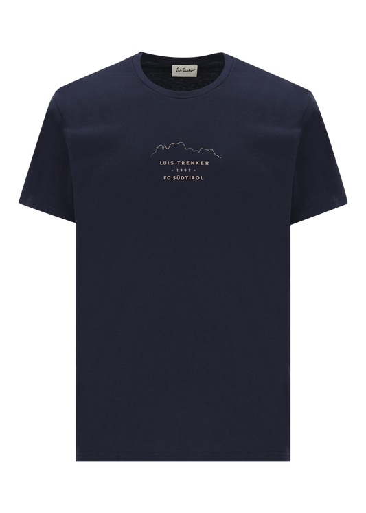 Luis Trenker "Mountain" T-Shirt Blue