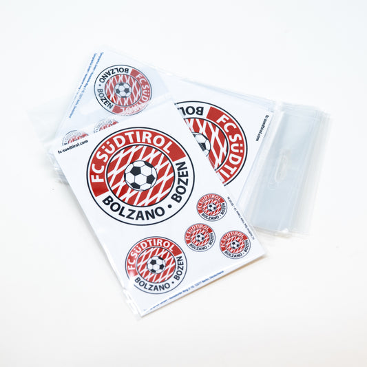 FCS RED&WHITE LOGO STICKER A6